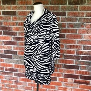 Women’s Plus Size 2X EYESHADOW, Animal Print Top